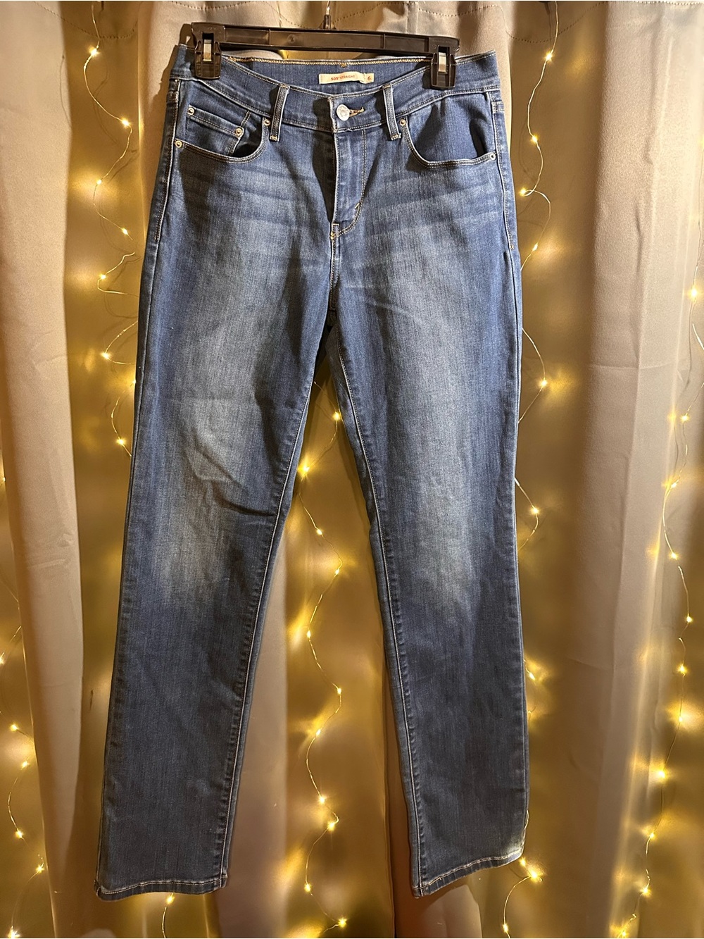 Levi's 505 Blue Straight-Leg Women's Jeans
